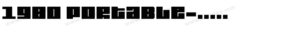 1980 Portable字体转换